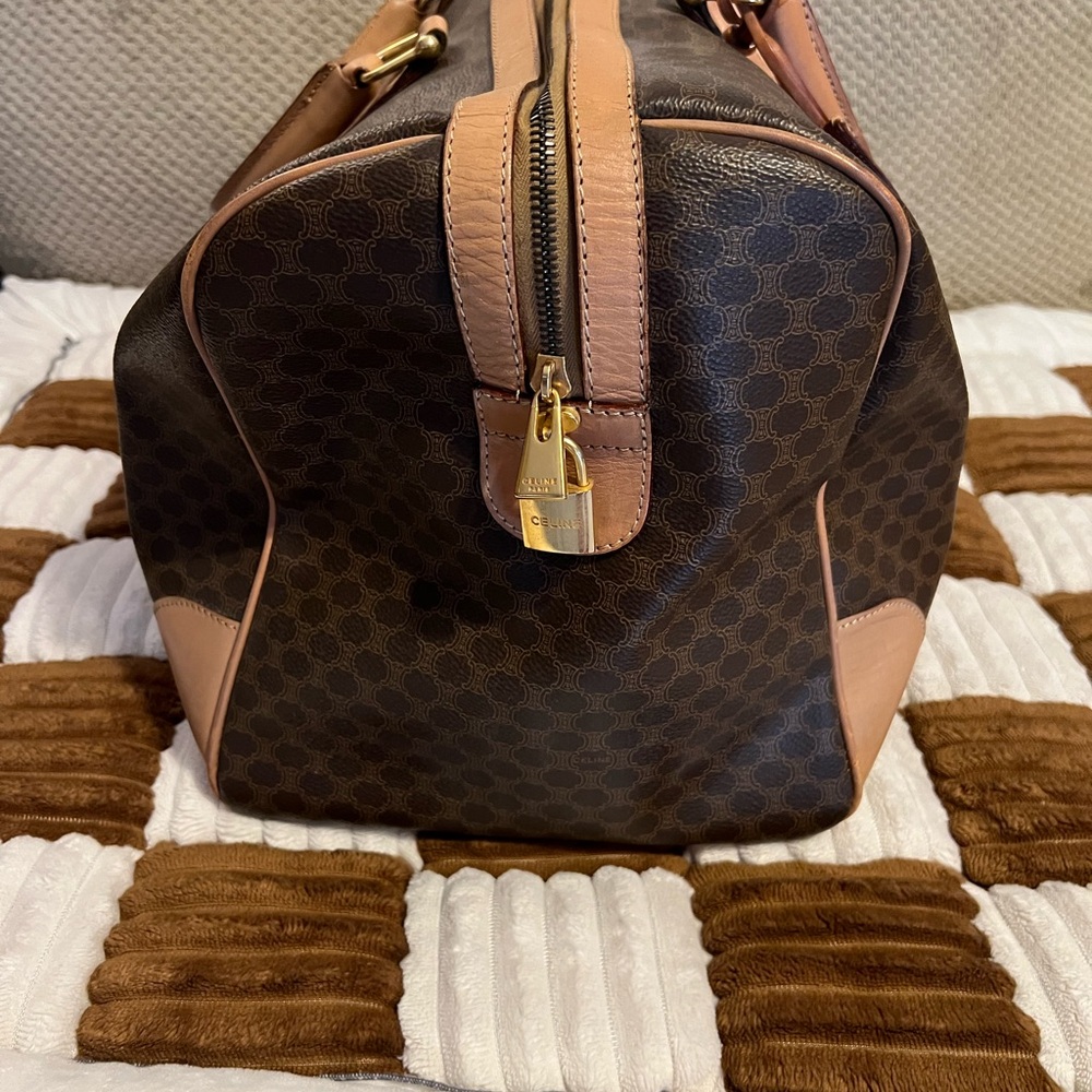 Celine Macadam Brown Travel Duffle in VGUC! - Picture 3 of 12